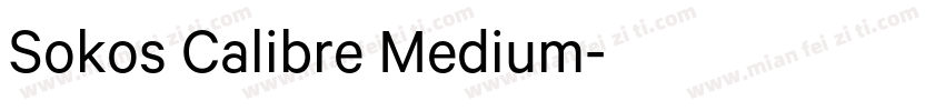 Sokos Calibre Medium字体转换